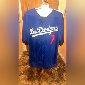 Los Angeles Dodgers Julio Urias City Connect Jersey XL New Stadium Giveaway